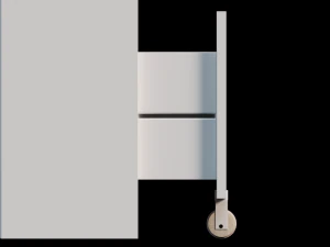 Bookcase with drawer White cupboard 3D Model