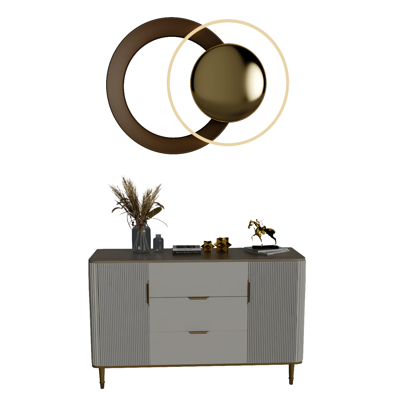 Sideboard 3D Model .c4d .max .obj .3ds .fbx .stl .blend 