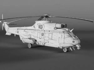 Eurocopter EC 725 3D Model