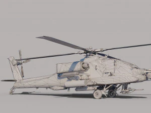 Boeing AH-64Apache 3D Model