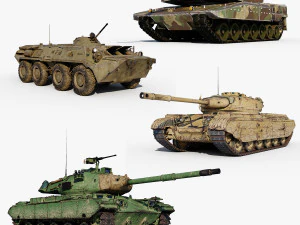 Model Tanks PBR 3D Model