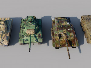 Model Tanks PBR 3D Model