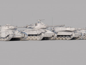 Model Tanks PBR 3D Model