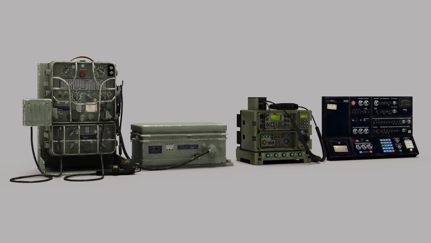 Tactical Radio 3D Model .c4d .max .obj .3ds .fbx .stl .blend
