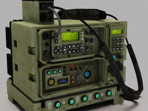 Tactical Radio 3D Model