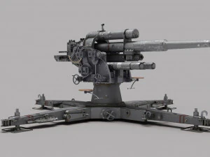 Flak de canh&atilde;o Modelo 3D