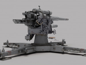 Cannon Flak 3D 모델