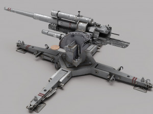 Cannon Flak 3D 모델