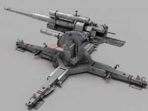 Cannon Flak 3D Model