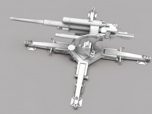 Cannon Flak 3D 모델