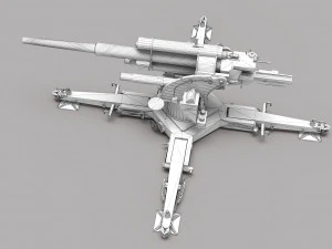 Cannon Flak 3D Model