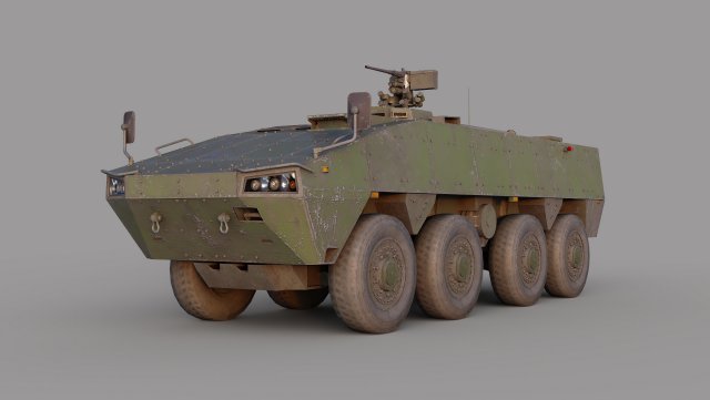APC Patria AMV 3D Model .c4d .max .obj .3ds .fbx .stl .blend