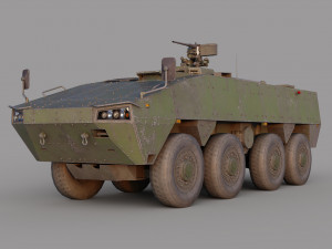 APC Patria AMV 3D Модель