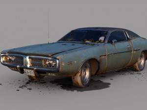 Dodge charger 1972 3Dモデル