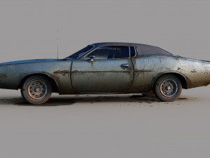 Dodge charger 1972 Modelo 3D