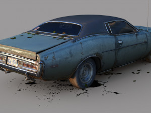 Dodge charger 1972 Modelo 3D