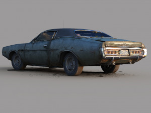 Dodge charger 1972 Modelo 3D