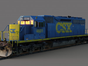 Electro-Motive Diesel SD40 3D Model