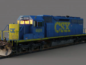 전동 디젤 SD40 3D 모델