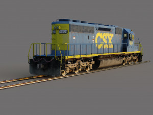 Electro-Motive Diesel SD40 Modelo 3D