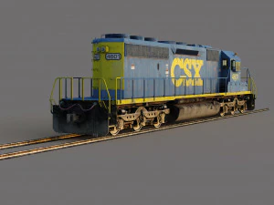 Electro-Motive Diesel SD40 3D Model