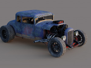Hot road Cars fallout Modelo 3D