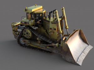 Heavy Bulldozer 3D मॉडल