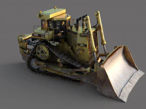 Heavy Bulldozer 3D Model