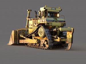 Heavy Bulldozer 3D मॉडल