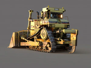 Heavy Bulldozer 3D Model