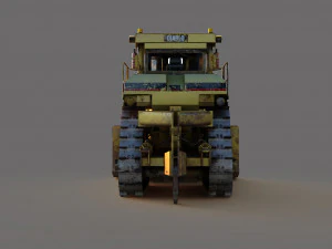 Heavy Bulldozer 3D Model
