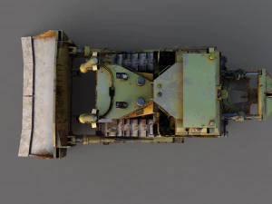 Heavy Bulldozer 3D Model