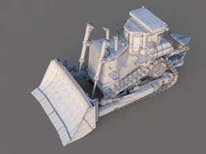 Heavy Bulldozer 3D Model