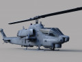 AH-1W Super cobra hlicoptre Modello 3D