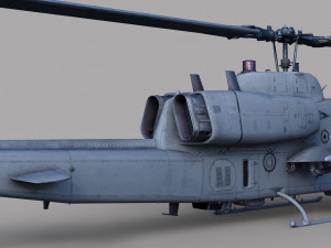 AH-1W Super cobra hlicoptre Modello 3D
