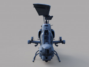 AH-1W Super cobra hlicoptre Modello 3D