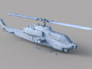 AH-1W Super cobra hlicoptre Modello 3D