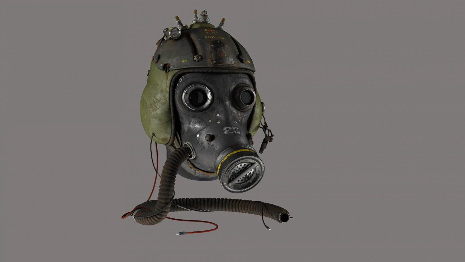 Apocalyptic Mask 3D Model .c4d .max .obj .3ds .fbx .stl .blend 