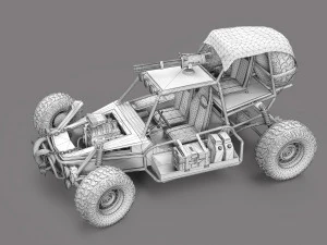 Dune Buggy 3D Model