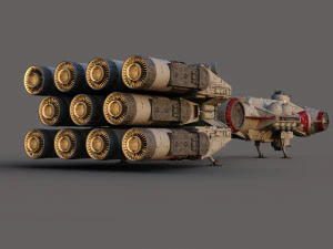 Tantive IV - Blockade Runner 3D Model