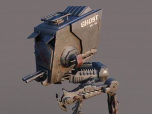 Star Wars AT-ST 3D Model
