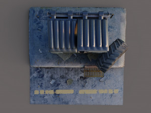 Derelict Dumpster 3D Model