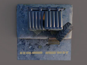 Derelict Dumpster 3D Model