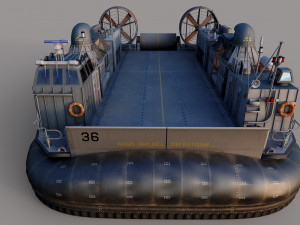 Landing Craft Air Cushion Modelo 3D
