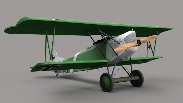 Fokker D-11 3D Model .c4d .max .obj .3ds .fbx .stl .blend 