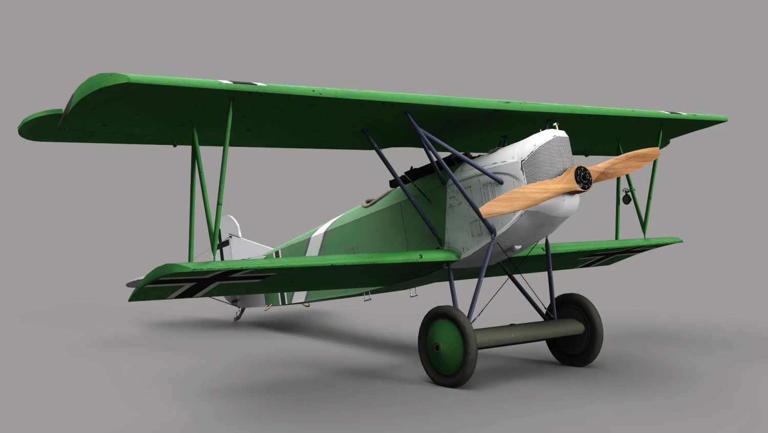 Fokker D-11 3D Model .c4d .max .obj .3ds .fbx .stl .blend 