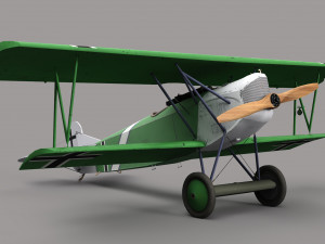 Fokker D-11 3D Model