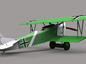 Fokker D-11 3D Model