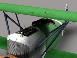Fokker D-11 3D Model