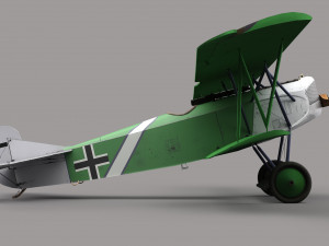 Fokker D-11 3D Model